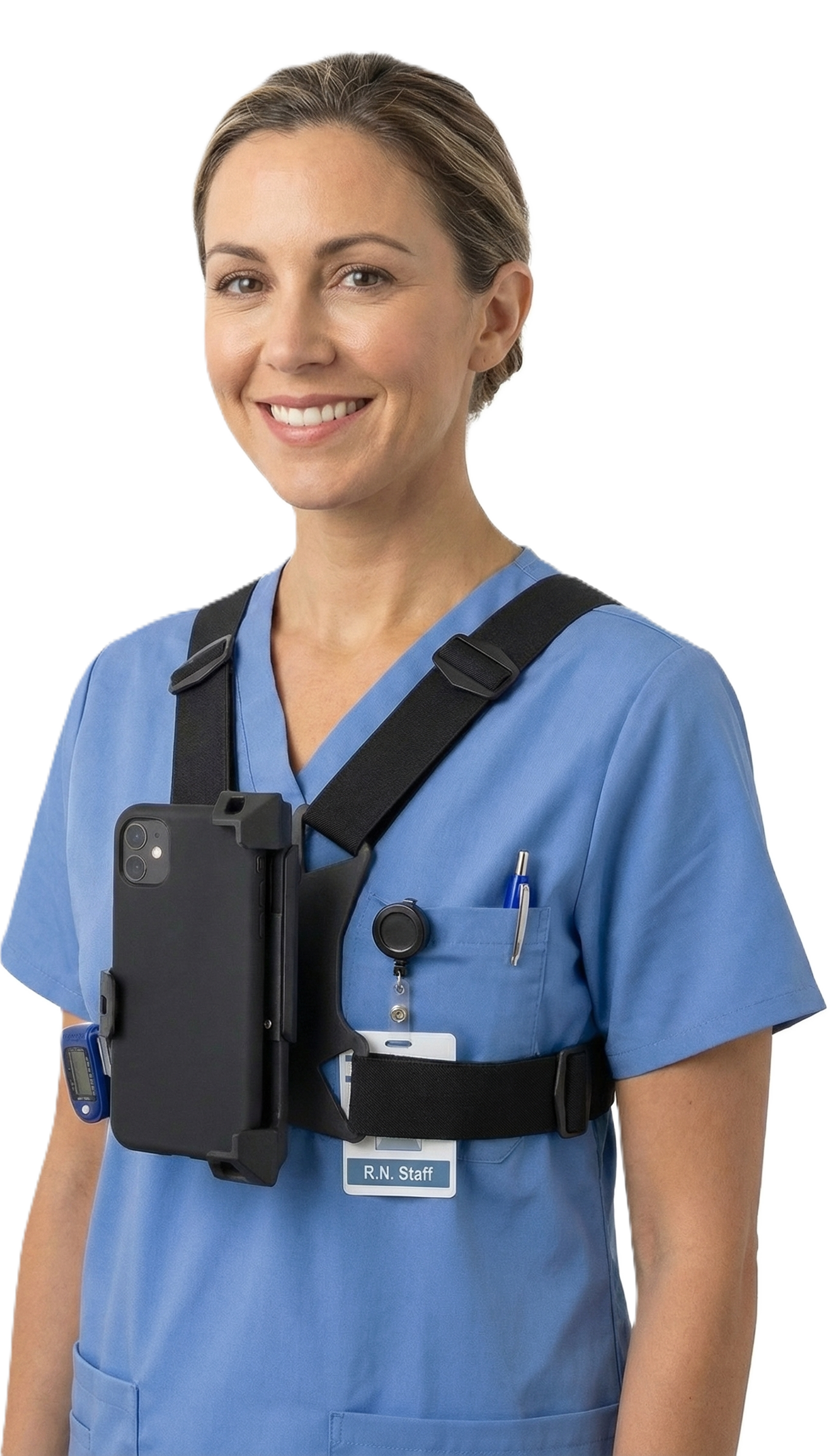 Caregiver wearing AI-Care